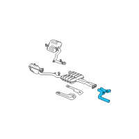OEM 2007 Dodge Magnum Front Catalytic Converter Diagram - 5290594AC