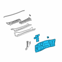 OEM 2000 Ford Excursion Dash Panel Diagram - F81Z-2501610-AA