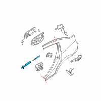 OEM 2009 Nissan Sentra Lock Assy-Fuel Filler Lid Diagram - 78827-06J00