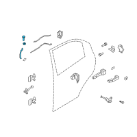 OEM 2010 Pontiac G3 Lock Rod Diagram - 96463686