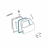 OEM 2004 Ford Expedition Weatherstrip Diagram - 6L1Z-78404A06-A