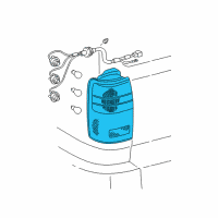 OEM 1999 Toyota 4Runner Lens & Housing Diagram - 81551-35120