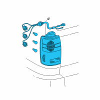 OEM 1999 Toyota 4Runner Tail Lamp Assembly Diagram - 81560-35120