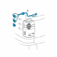 OEM 2002 Toyota 4Runner Socket & Wire Diagram - 81555-35240
