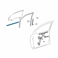 OEM Toyota Sienna Belt Weatherstrip Diagram - 68160-AE010