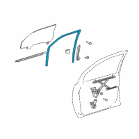 OEM Toyota Sienna Run Channel Diagram - 68151-AE010