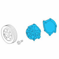 OEM Pontiac G8 Water Pump Assembly Diagram - 95711081