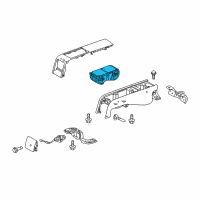 OEM Lexus IS250 Rear Seat Center Armrest Cup Holder Sub-Assembly Diagram - 58810-53160-A0