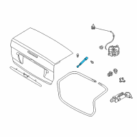 OEM 2007 Ford Focus Lift Cylinder Diagram - 5S4Z-54406A10-AA