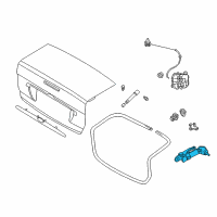 OEM 2002 Ford Focus Hinge Diagram - 8S4Z-5442701-A