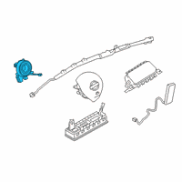 OEM 2021 Nissan Altima Clock Spring Steering Air Bag Wire Diagram - 25554-6CA2A