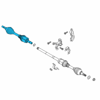 OEM 2018 Lincoln MKZ Axle Assembly Diagram - HG9Z-3B437-D