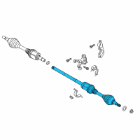 OEM 2019 Ford Fusion Axle Assembly Diagram - HG9Z-3B436-K