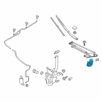 OEM 2017 Lincoln MKZ Wiper Motor Diagram - DP5Z-17508-B