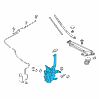 OEM Ford Police Responder Hybrid Washer Reservoir Diagram - HS7Z-17618-A