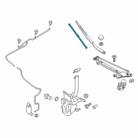 OEM 2013 Ford Fusion Wiper Blade Diagram - DP5Z-17528-A