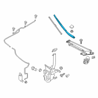 OEM Lincoln MKZ Wiper Arm Diagram - DP5Z-17527-A