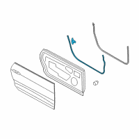 OEM 2016 Ford Mustang Door Weatherstrip Diagram - FR3Z-6320531-A