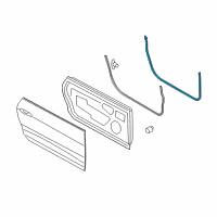 OEM 2018 Ford Mustang Weatherstrip On Body Diagram - FR3Z-7620708-A