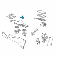 OEM 2018 Toyota C-HR Shift Boot Diagram - 58808-F4030-C1