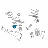 OEM 2019 Toyota C-HR Front Cup Holder Diagram - 55618-F4010