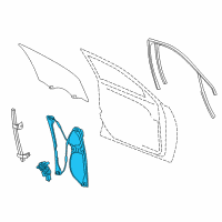 OEM 2016 Cadillac XTS Window Regulator Diagram - 20905689