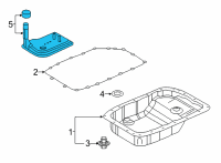 OEM 2013 Chevrolet Camaro Filter Kit, Automatic Transmission Fluid Diagram - 24258269