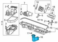 OEM GMC Sierra 3500 HD Intake Duct Diagram - 84670713