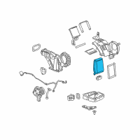 OEM Cadillac Escalade ESV Evaporator Core Diagram - 15225889