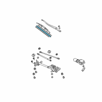 OEM 2005 Acura TSX Rubber, Blade (400Mm) Diagram - 76632-S7S-J01