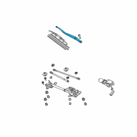 OEM 2006 Acura TSX Arm, Windshield Wiper (Driver Side) Diagram - 76600-SEC-A11