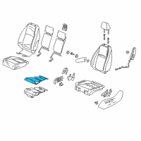 OEM 2021 Honda Odyssey Heater, Left Front Seat Cushion Diagram - 81534-THR-A21