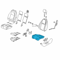 OEM 2022 Honda Odyssey Pad, Left Front Seat Cushion Diagram - 81537-THR-A01