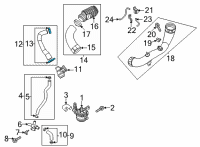 OEM 2022 Hyundai Santa Fe Clip-Hose Diagram - 25482-21006