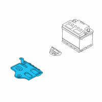 OEM 2003 Kia Spectra Tray-Battery Diagram - 0K2A15603X