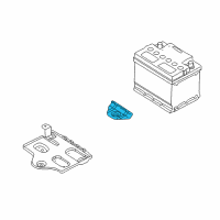 OEM 2000 Kia Sephia Clamp-Battery Diagram - 0K2A156034