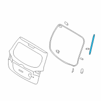 OEM Hyundai Santa Fe Lifter Assembly-Tail Gate Diagram - 81770-2B001