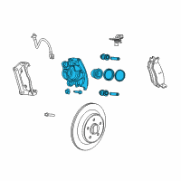 OEM Chrysler Aspen Disc Brake Diagram - 5179881AE