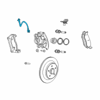 OEM Dodge Durango Hose-Brake Diagram - 52855381AA