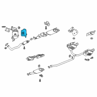 OEM 2020 Cadillac XT5 Converter Shield Diagram - 84043781