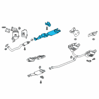 OEM 2021 Chevrolet Traverse MUFFLER ASM-EXH FRT (W/ EXH PIPE) Diagram - 84486634