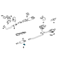 OEM 2022 Chevrolet Traverse Muffler & Pipe Hanger Diagram - 84061362