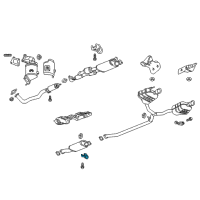 OEM 2018 Chevrolet Traverse Muffler & Pipe Hanger Diagram - 84061362