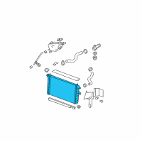 OEM 2009 Buick Lucerne Radiator Assembly Diagram - 15897535