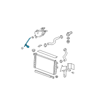 OEM 2008 Buick Lucerne Coolant Recovery Reservoir Hose Diagram - 10365401