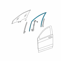 OEM 2009 Honda CR-V Channel, Right Front Door Run Diagram - 72235-SWA-A02