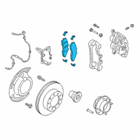 OEM 2014 Ford F-350 Super Duty Front Pads Diagram - DC3Z-2001-G