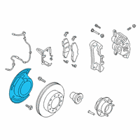 OEM 2022 Ford F-250 Super Duty Splash Shield Diagram - HC3Z-2K005-A