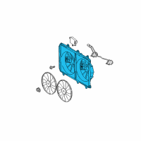 OEM Toyota Highlander Fan Shroud Diagram - 16711-31370