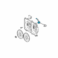 OEM 2010 Toyota Highlander Fan Motor Diagram - 16363-31270